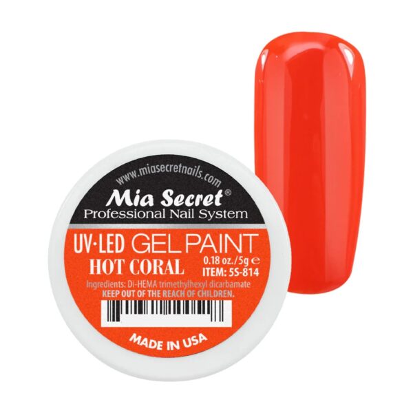 UV-LED / HOT CORAL / GEL PAINT