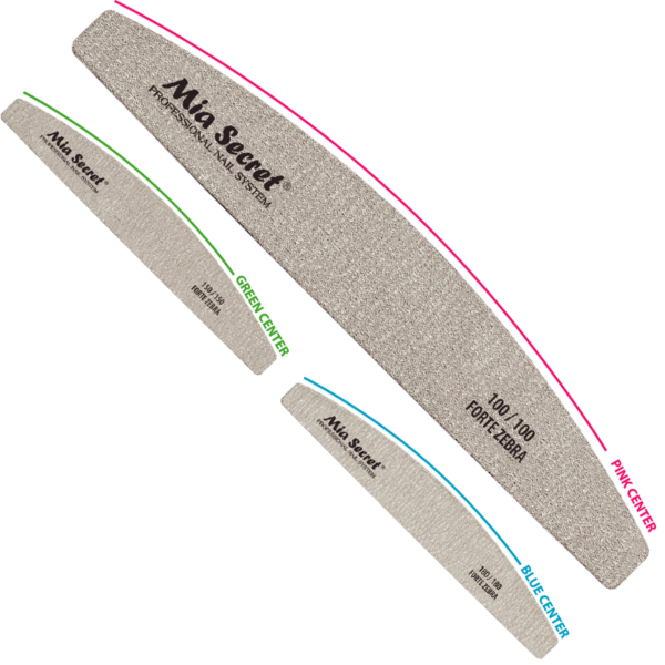 FORTE ZEBRA HALF MOON NAIL FILE - Limas