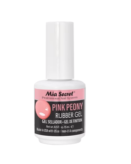 RUBBER TOP GLE FOR NAILS PINK PEONY 0.5 OZ