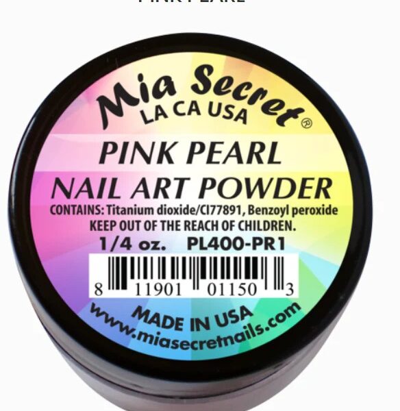 POLVO ACRILICO COLECCIONES 1/4 OZ-7,5 GR  PEARL PINK